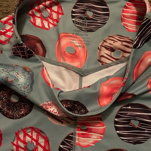 Muscle & Donuts donut shorts. - Picture 2 of 3